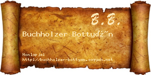 Buchholzer Bottyán névjegykártya